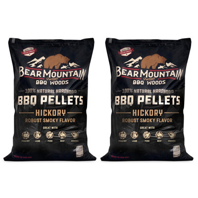 Bear Mountain BBQ All-Natural Hardwood Hickory Smoker Pellets
