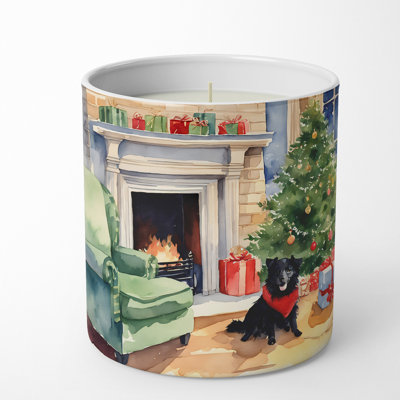 Caroline's Treasures Christmas Tree Scented Tumbler Candle With Ceramic Holder In Multi Color;multi Color