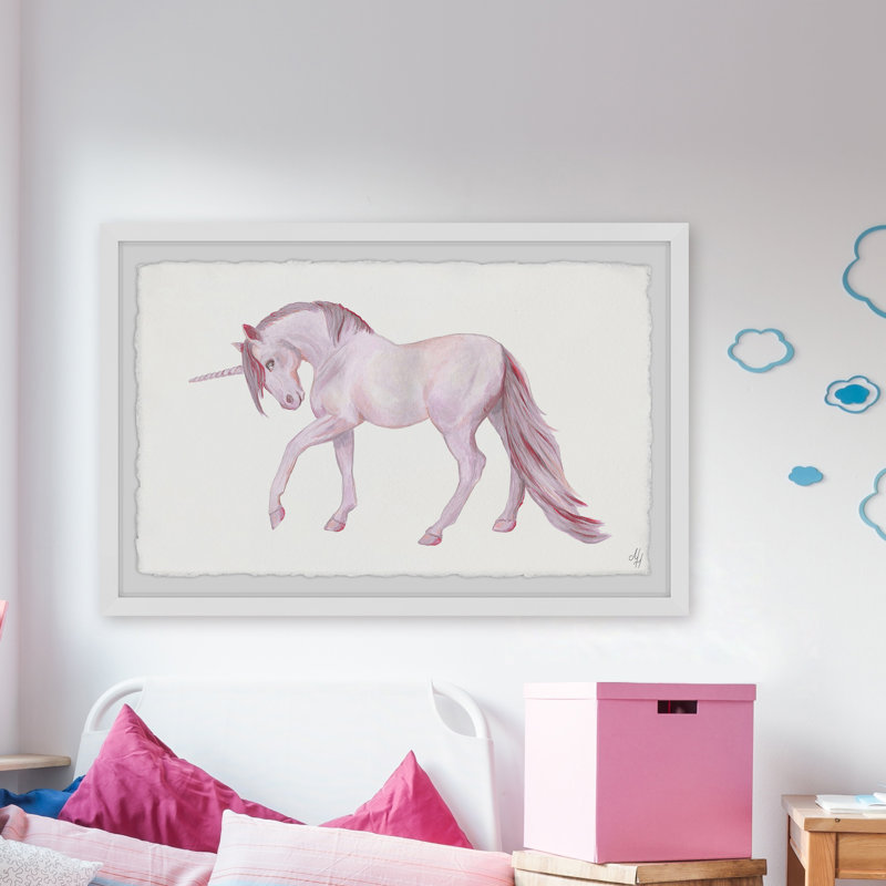 Reproduction encadrée Spencer «Pink Majestic Unicorn», H 8 po x l 12 po