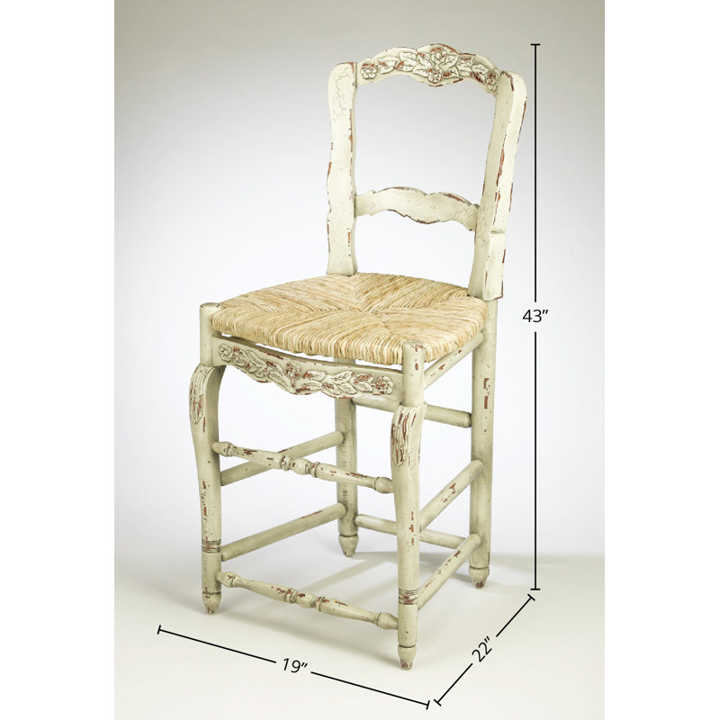 Deirore 43" Counter Stool, Parchment
