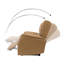 Fauteuil inclinable électrique en cuir véritable de 33,75 po Birkdale