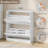 Farmhouse Shoe Storage Cabinet with 2 Flip Drawers – Narrow 9.45" Deep, Adjustable Shelf for Entryway, Hallway (31.50"W x 9.45"D x 33.07"H)-702125391