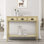 Console en bois massif de 39,5 po Pearsall