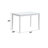 Fidelity White & Gray Finish 5Pc Pack Dining Set