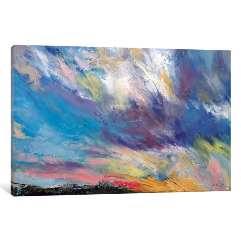 «Clouds at Sunset», reproduction d'art sur toile, H 8 po x l 12 po x P 0,75 po
