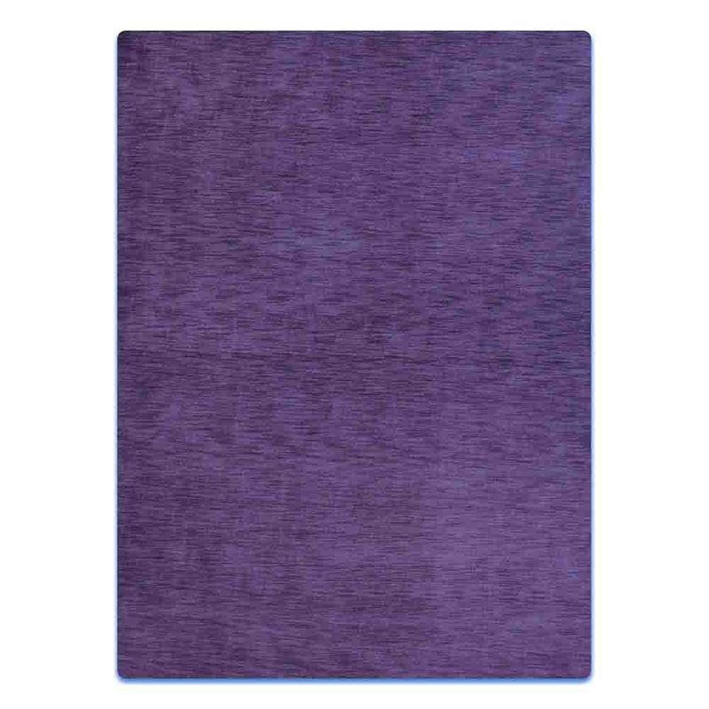 Tapis Manns en laine tissée à la main, écologique - 3 m x 4 m, rectangulaire | Couleur violette | Motif uni | Tapis de salon, chambre