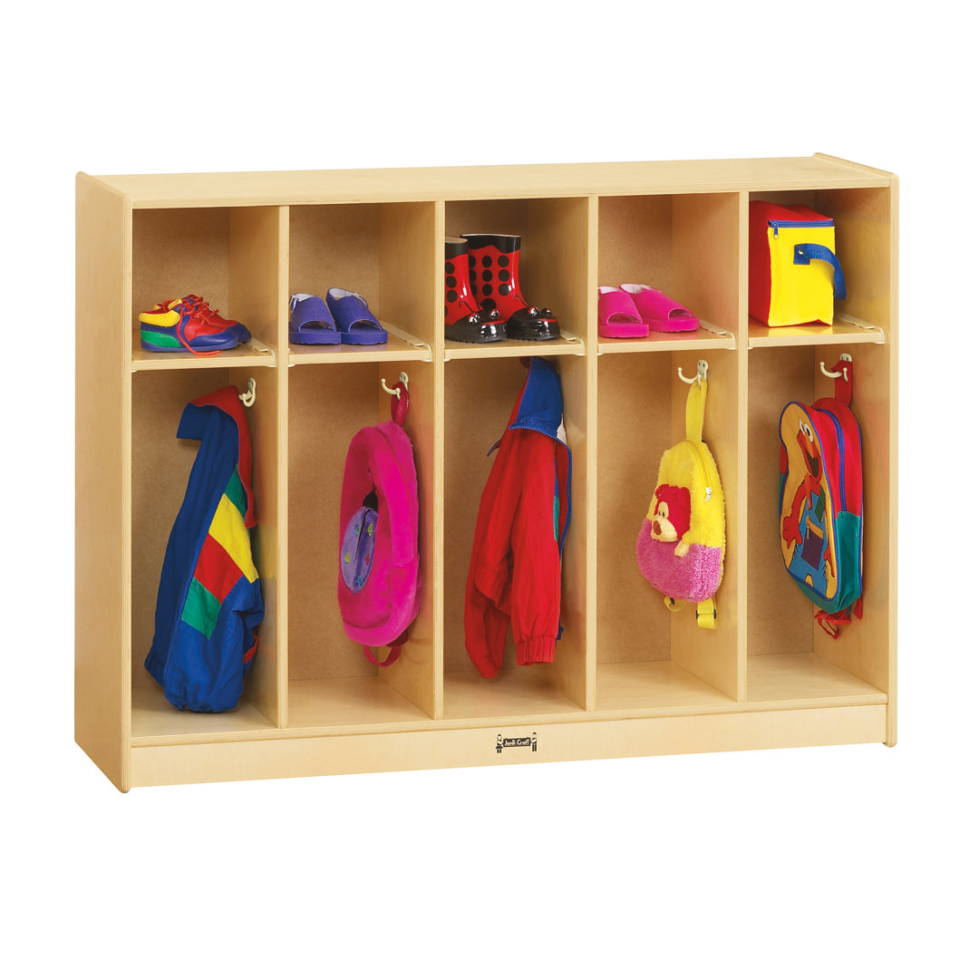 Jonti-Craft® Toddler 5 Section Coat Locker Jonti-Craft