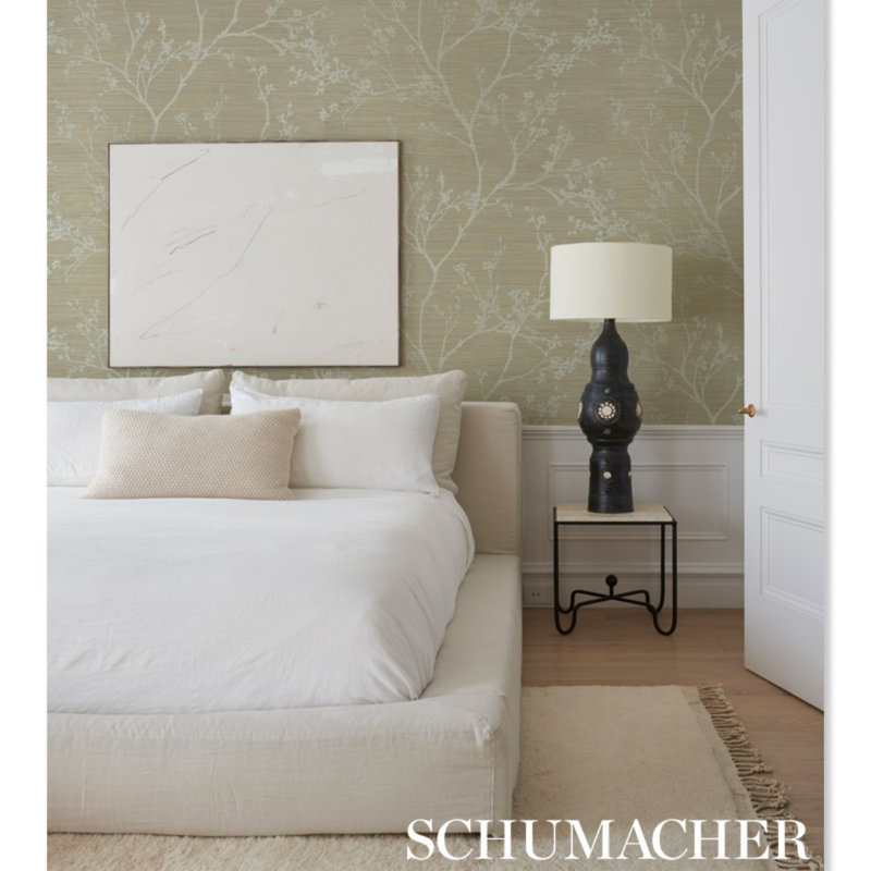 Twiggy Sisal Wallpaper, Fog
