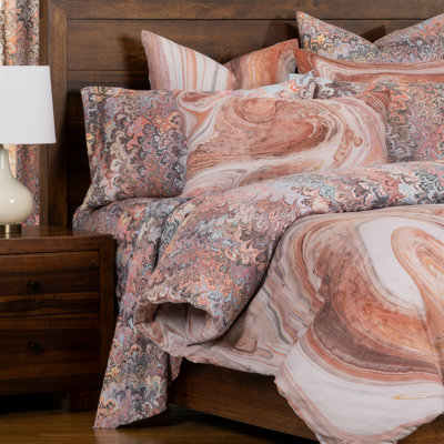 Bedrock Polyester Abstract Duvet Cover
