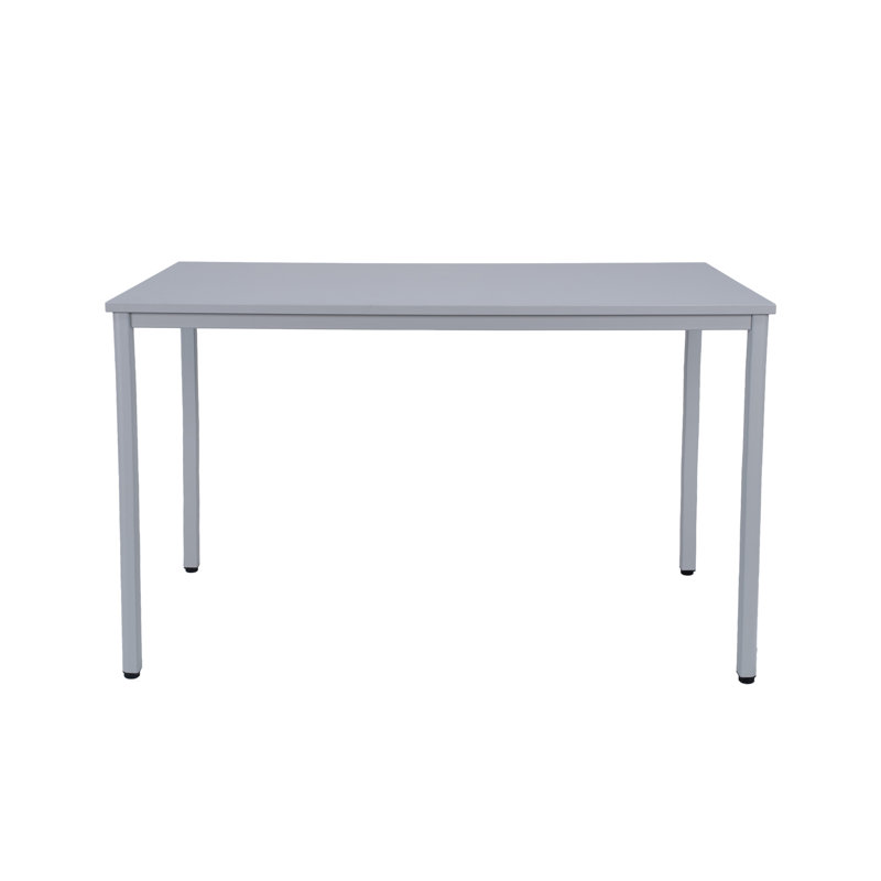 Bureau d'écriture, bureau d'ordinateur à structure métallique pour petits espaces, Gray, 47.2 in. W x 23.6 in. D x 29.5 in. H