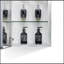 Pharmacie sophistiquée de 15 po x 26 po avec miroir et tablette réglable en aluminium pour salle de bain
