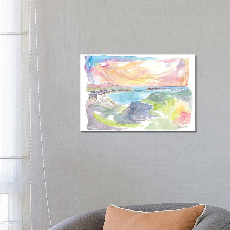 Peel Isle Of Man Bay by Markus & Martina Bleichner - Wrapped Canvas Gallery-Wrapped Canvas Giclée, 66.04 cm H x 45.72 cm W