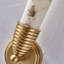 Gypsum 1 LT True Brass Wall Sconce Kalco
