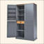 Grande armoire de rangement autoportante haute avec 2 tiroirs, 2 tablettes réglables, 8 tablettes de porte pour la cuisine, la salle à manger-2024371639