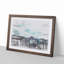 Skyline of Dhaka in Bangladesh in Abstract - Picture Frame Graphic Art Print on MDF-55739734-55739735
