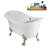 59" Streamline Clawfoot Tub,Tray,Drain, Clawfeet-101628975-102220275