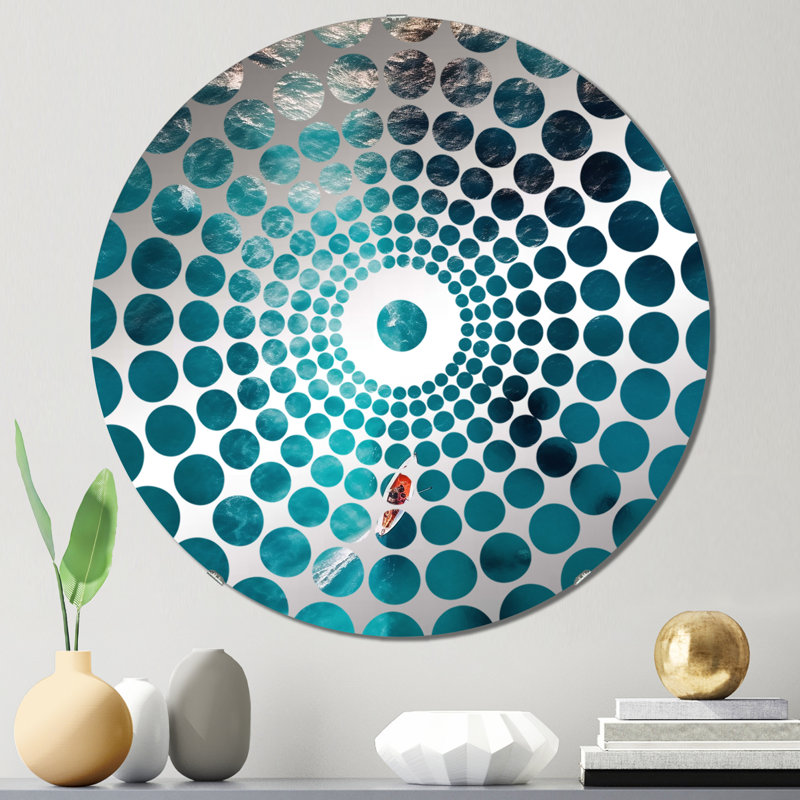 Dominico - Miroir décoratif à cercles concentriques, 23,6 po x 23,6 po