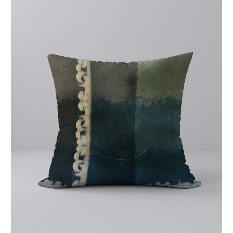 Abstract Reversible Throw Pillow, 20" x 20"