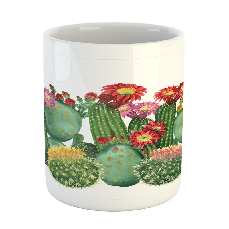Grande tasse à café cactus