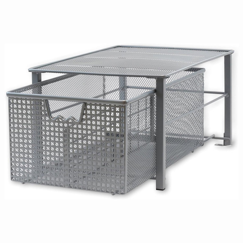 Color Steel Pull Out Drawer, Silver