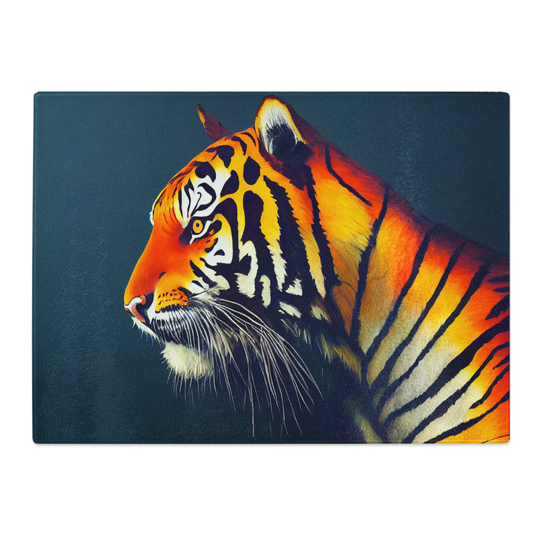 View Of The Tiger Vol.1  Glass Chopping Board