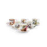 FLOWERS Bone China Coffee Cup