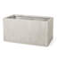 Pot à fleurs blanc en oxyde de magnésium blanc - oxyde de béton léger l 31,64 po x P 16,1 po x H 16 po