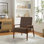 Jensen Vegan Leather Accent Chair 