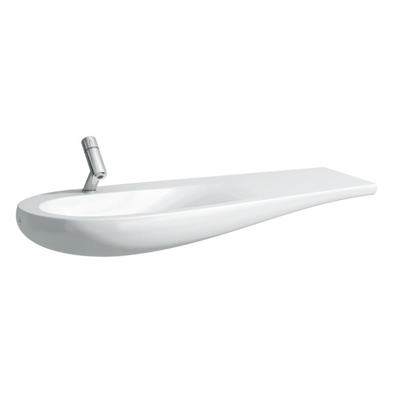 Ilbagnoalessi One Bathroom Sink, Right, 6.5" H x 19.69" W x 47.25" L, Single