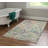 Kivett Floral Gray and Green Indoor Outdoor Machine Washable Area Rug-783968452