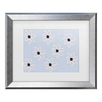 Bolog Uplusmestudio Bold Flowers No 1 Matted Framed Art