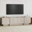 Meuble télé moderne avec charnières à fermeture douce, finition travertin, 70,9 x 18,1 x 13,8 pouces | Panneau de particules enduit 100% mélamine, design durable et élégant | Parfait pour le salon et les espaces de divertissement-1628569186