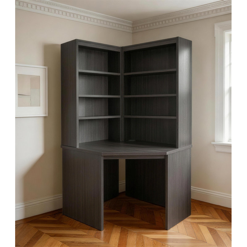 Haajar Corner Writing Desk, Black