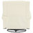 Comfortable Chenille Recliner, White Manual Recliner For Home And Nursery