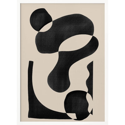 "Motif abstrait", art mural texturé encadré