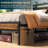 Jaquaya Bed Frame with Charging Station and Led Lights-351043229-351043228