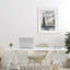 «Blue and Beige New York», reproduction sous verre encadrée, design par Annabelle Hall-358021396-358021392