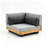 Perina 6 Person Teak Sectional Seating Group with Cushions-131560389