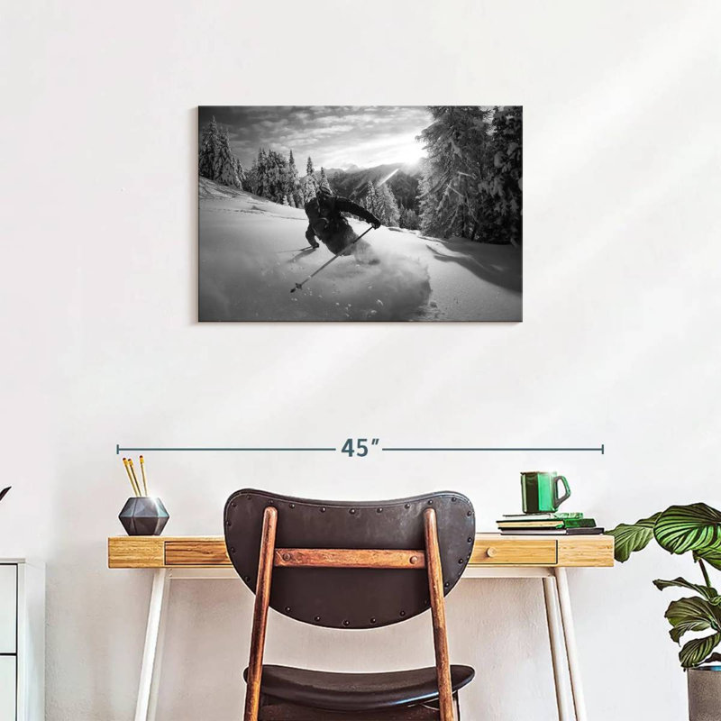 Sireci Snow Skiing, 20" H x 30" W