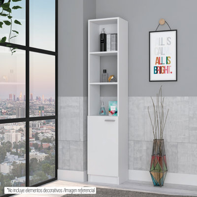 Geisz Freestanding Linen Cabinet