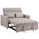 Nangle 53" Wide Modern Upholstery Reclining Sleeper Sofa With Adjustable Backrest
