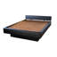 Lit à eau avec grand lit à tête de lit inclinée et rembourrée avec matelas Water-422838341-422838367