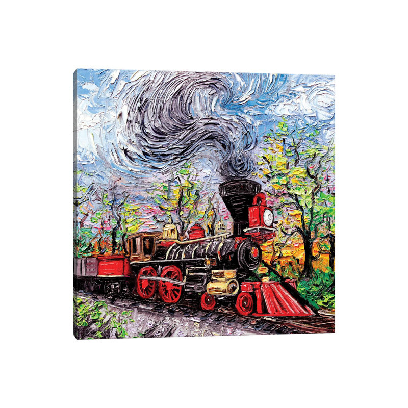 All Aboard by Aja Trier - Wrapped Canvas Gallery-Wrapped Canvas Giclée, 45.72 cm H x 45.72 cm W x 3.175 cm D