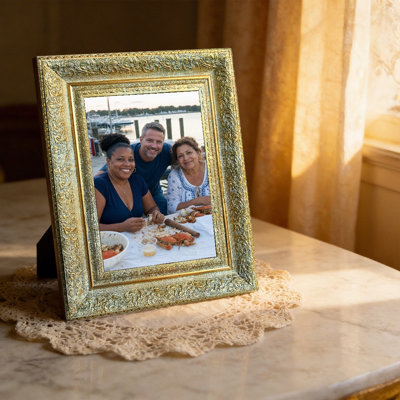 11" x 14" Antique Gold 1PC Warm Picture Frame for Bedroom Decor