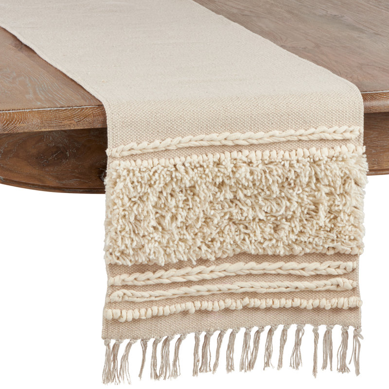 Phaedra Solid Color 100% Cotton Table Runner
