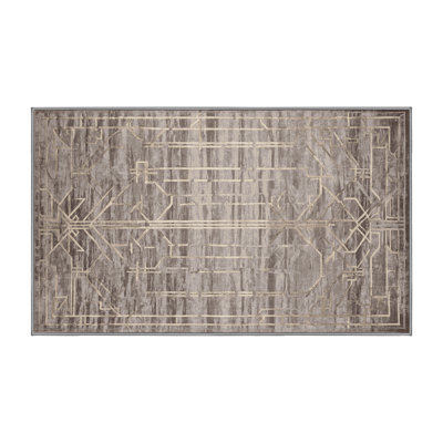 Machine Washable Gray Area Rug