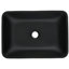 Lavabo de salle de bain tout-inclus noir mat avec robinet et robinet escamotable élégant - 13,0 po x 18,13 po x 4 po x 4 po