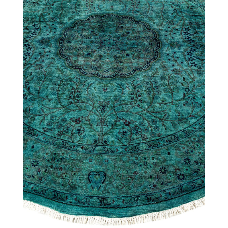 Fine Vibrance One-of-a-Kind 5' 8" x 5' 9" Hand Knotted Area Rug