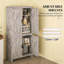 Armoire de rangement autoportante avec tablettes à 5 niveaux et tablettes réglables-758609024