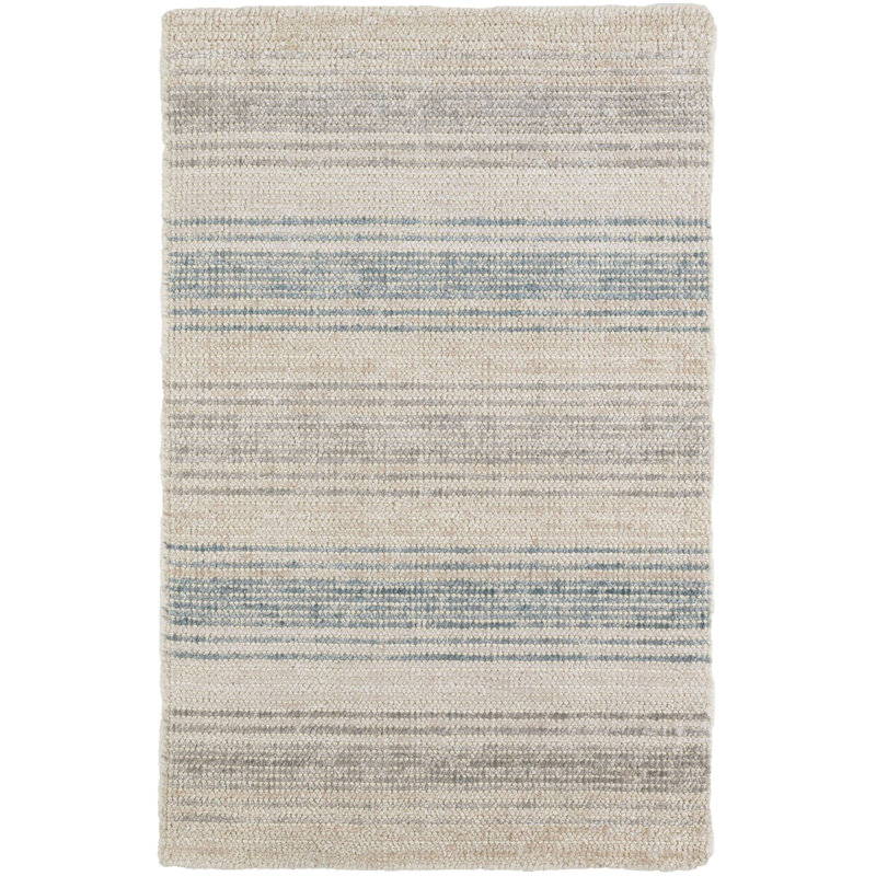 Tapis en coton / viscose tissé à la main Moonshine, Rectangle 8 pi 6 po x 11 pi 6 po